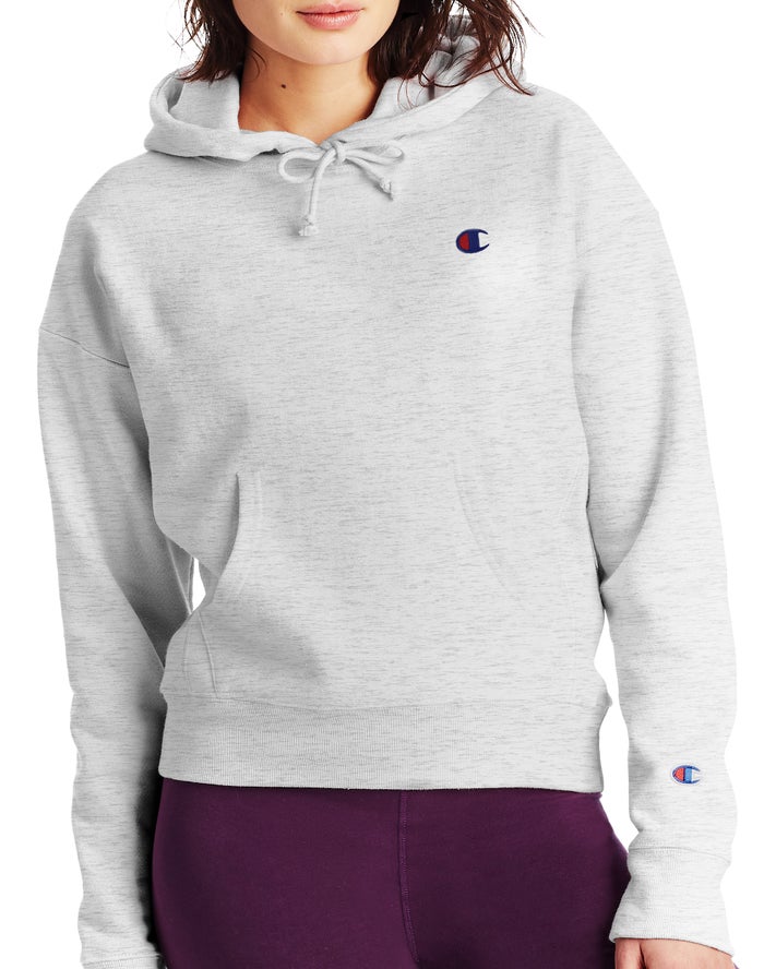 Champion Reverse Weave C Logo - Naisten Harmaat Huppari - Suomi 1538697-EN